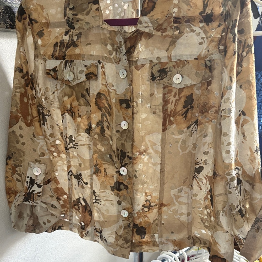 Ruby Rd. Multicolor Button-Up Jacket - Picture 2 of 6